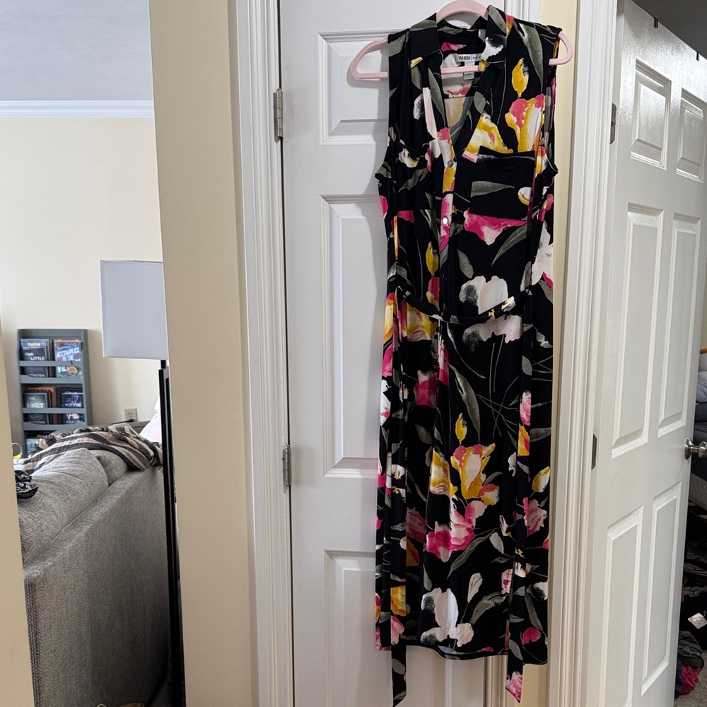 WHBM Floral Sleeveless Dress